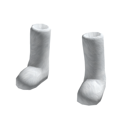 Y2K Fur White Boots thumbnail