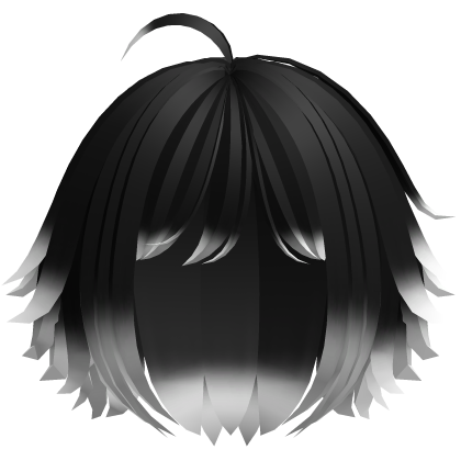  cute messy short bob in black to white