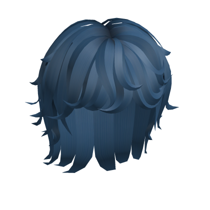 Stylish Swirly Wave Blue Short Curly y2k Roblox item