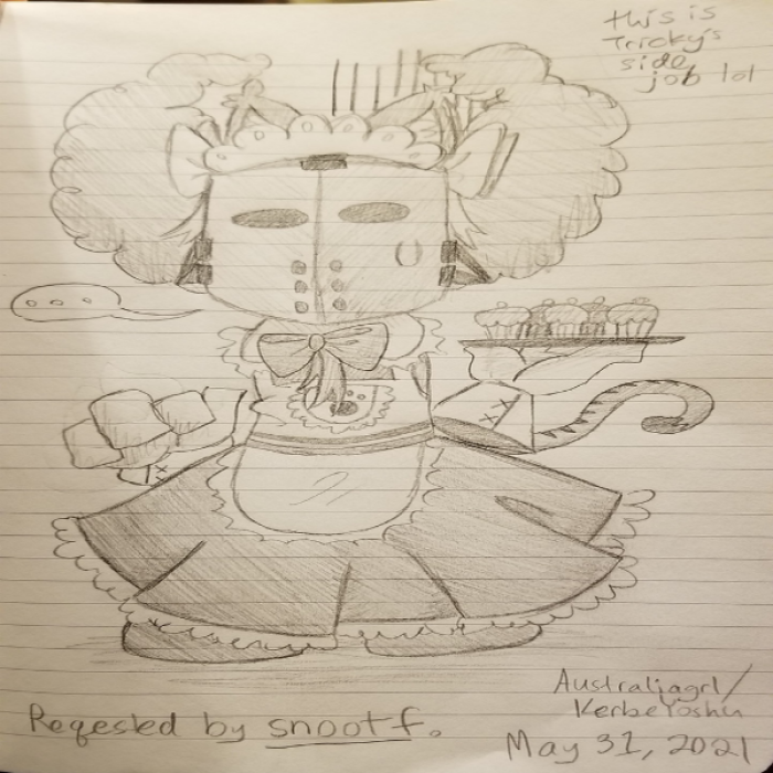 tricky but i drew him really cursed Roblox decal