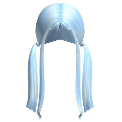 -',ৎ Wispy Willow Pigtails in Soft Blue