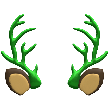 green reindeer antlers