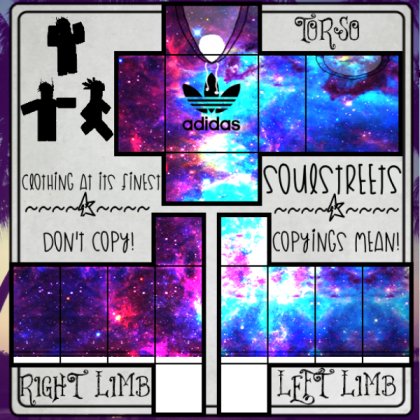 💎𝐎𝐑𝐈𝐆𝐈𝐍𝐀𝐋🌟Galaxy Adidas Hoodie_Template Roblox decal