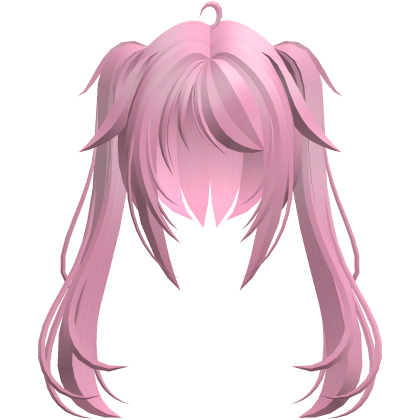 moe vkei emo messy ponytails w tufts hot pink