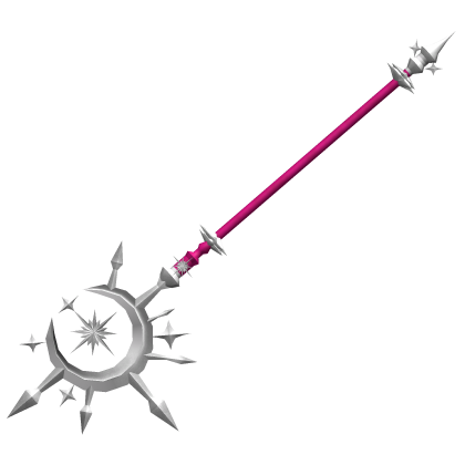 Celestial Halloween Witch Staff - Hot Pink/Silver