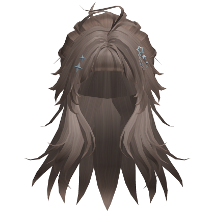 Milk Tea Messy Flowy Preppy School Girl Hair Roblox item
