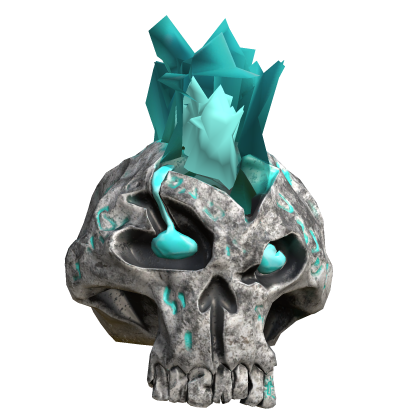 Fire Blue Skull - Head Roblox item