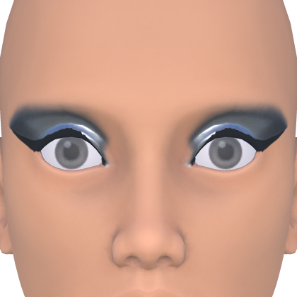 Black Eyeliner with Silver Eyeshadow thumbnail