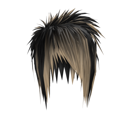 Spiky Messy Scene Emo Hair (Blonde/Black) Roblox item