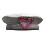White Heart Beret