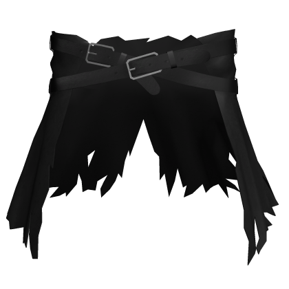 Black Torn Waist Coat w/ 2 Belts [1.0] Roblox item