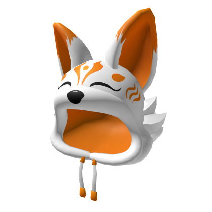 Plush Orange Kitsune Hoodie Roblox
