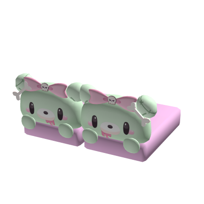 pastel goth harajuku gloomy bear zombie slippers
