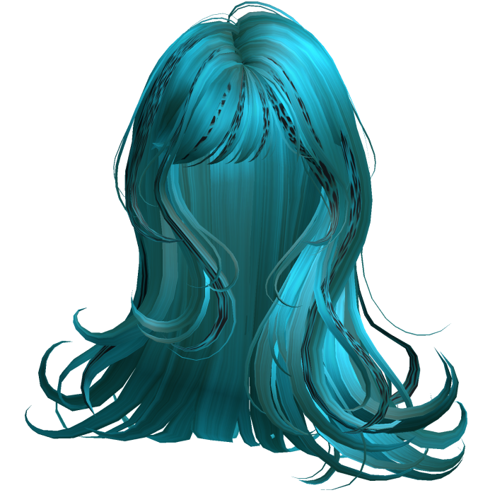 Silky Long Angelic Swirly Hair (Cyan Leopard)