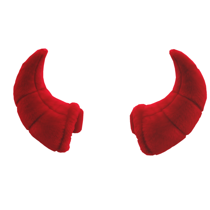 red plush horn