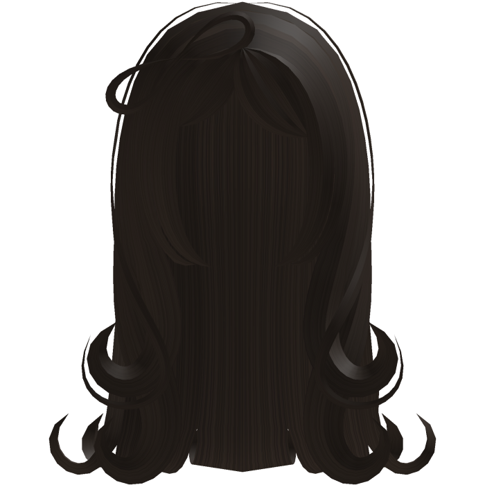 Silky Wavy Long Etheral Hair & Bow in Dark Brown