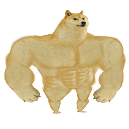 Buff Doge (Swole Doge) meme