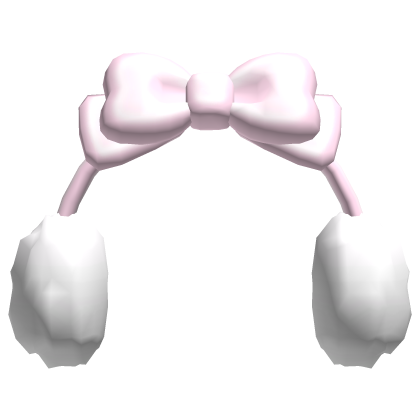 ♡꒱cute pink dolly bow winter earmuffs