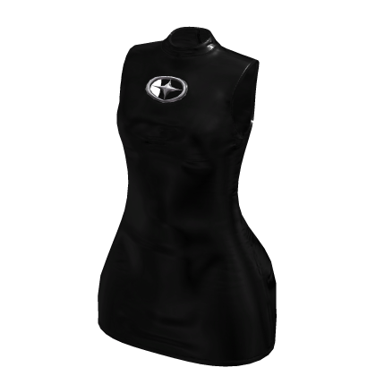 ToT Black Leather Mini Dress
