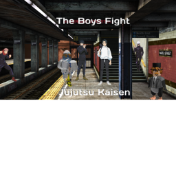 The boys fight Jujutsu Kaisen