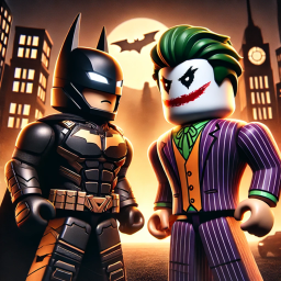 Super-hero and bad-guys