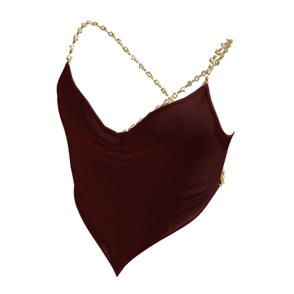 Crop Top W/ VNeck Shape Red thumbnail