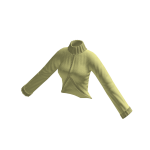 ♾️ Pastel yellow sleek cut belero top