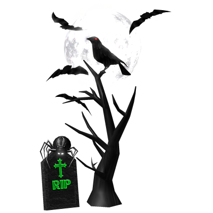 Emissive Moon and Haunted Gothic Midnight Scene Roblox item