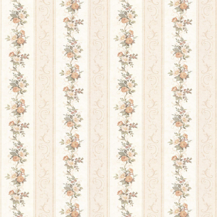 Wallpaper Floral Peach (Full) Bloxburg Roblox decal