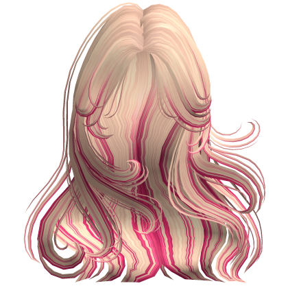 Windy Loose Hair Blonde & Hot Pink Roblox item