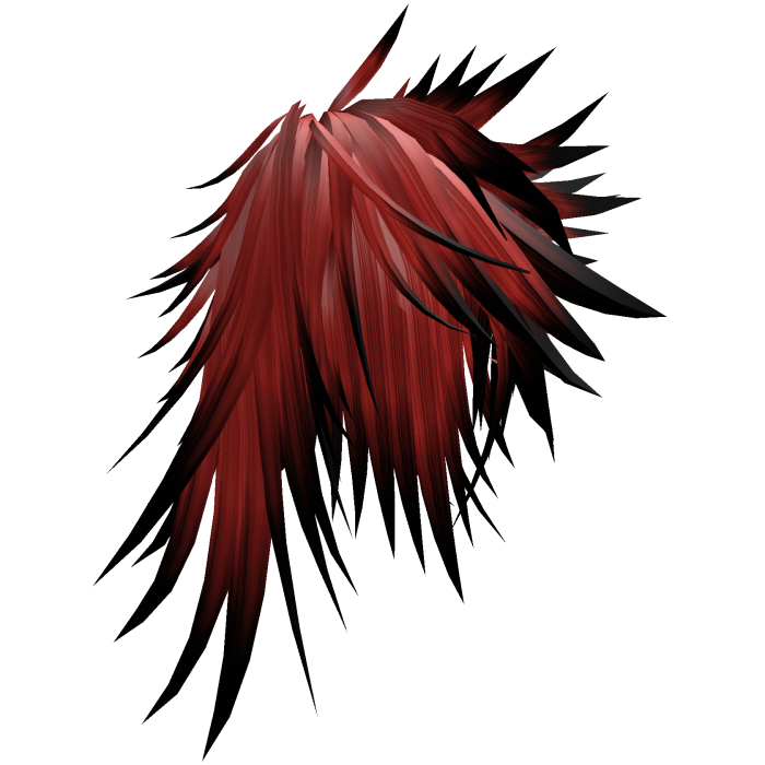 Red Scene Messy Spiky Hair