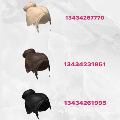 Ballet hair Roblox decal
