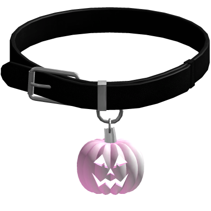 🎃. ⭑Emissive Glowing Pastel Jack O'Lantern Collar