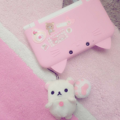 kawaii pink bear Roblox decal