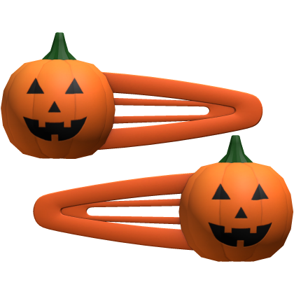 Y2K Halloween Pumpkin Hair Clips (R) 🎃
