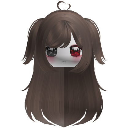 Halloween Moe Messy Goth Hair Pigtails Light Brown Roblox item