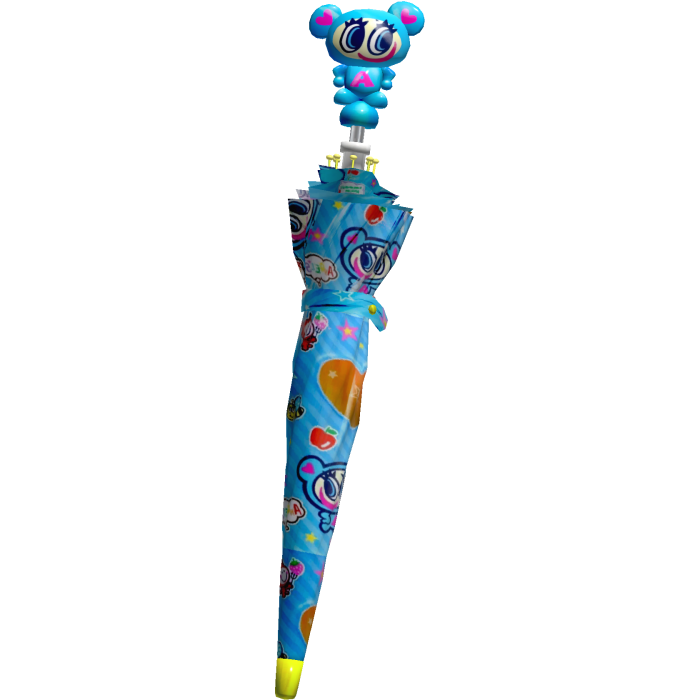 ♡ harajuku angel blue j-fashion waist umbrella 