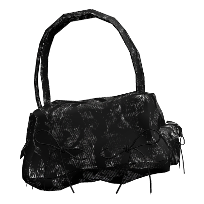 Black Duffle Bag w/ Bows