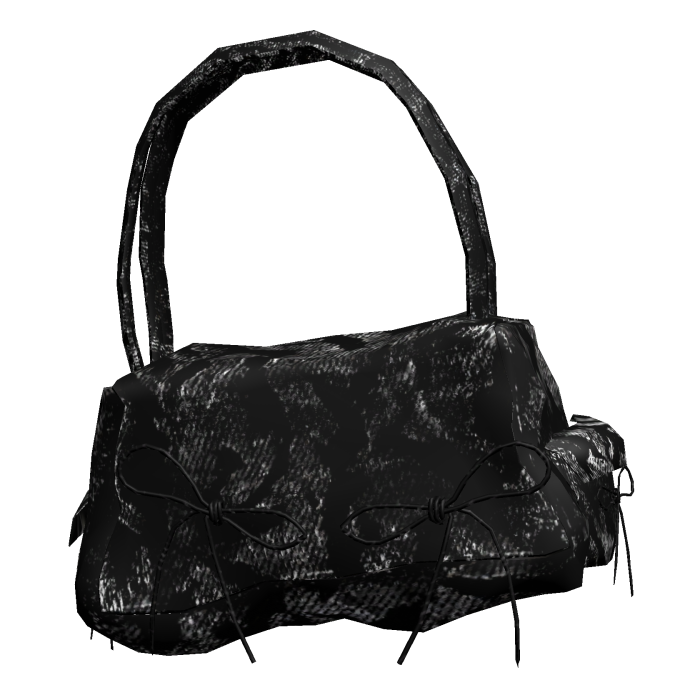 Black Duffle Bag w/ Bows