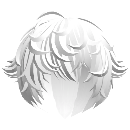 white emo moe vkei messy anime hair with tufts Roblox item
