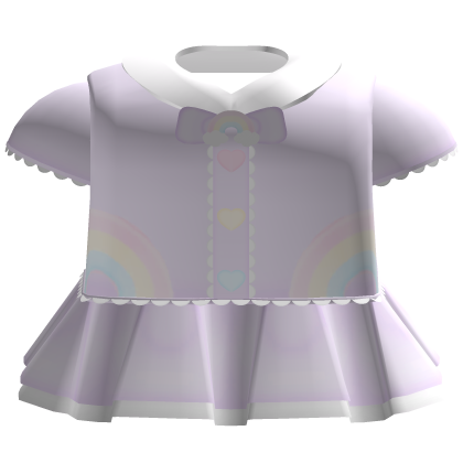 ♡ : cute pastel purple rainbow dress Roblox item