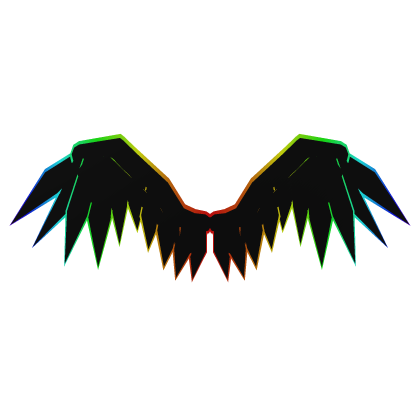 Rainbow Cartoony Wings