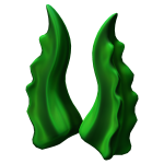 Green Flora Horns