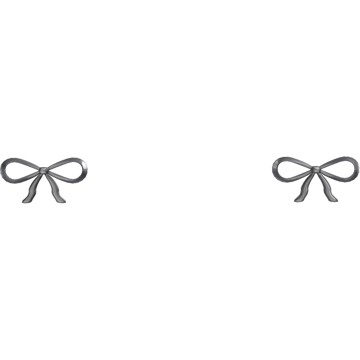 Back Dimple Bow Dermal Piercing In Silver