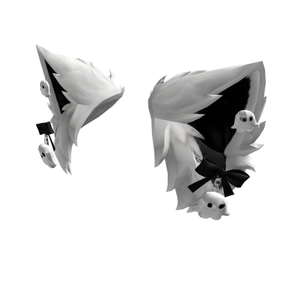 Ghost Cat Halloween Ears
