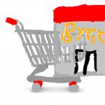 The shop of the shopping cart