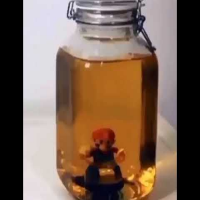Mario in a jar of pee Roblox decal