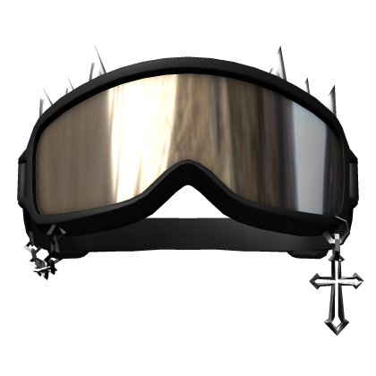 Y2K Black Raised Ski Goggles