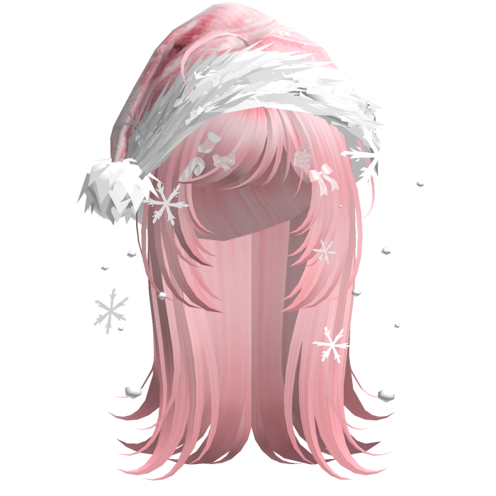 Cute Christmas Straight Hair (Pink)