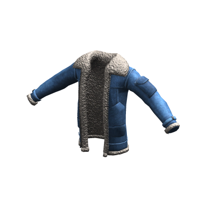 Stylish Faux Jacket | Light Blue White